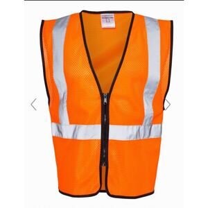 Qty 3 Kishigo 1548 High Visibility Class 2 Mesh Workwear Reflective Vest 4X-5X